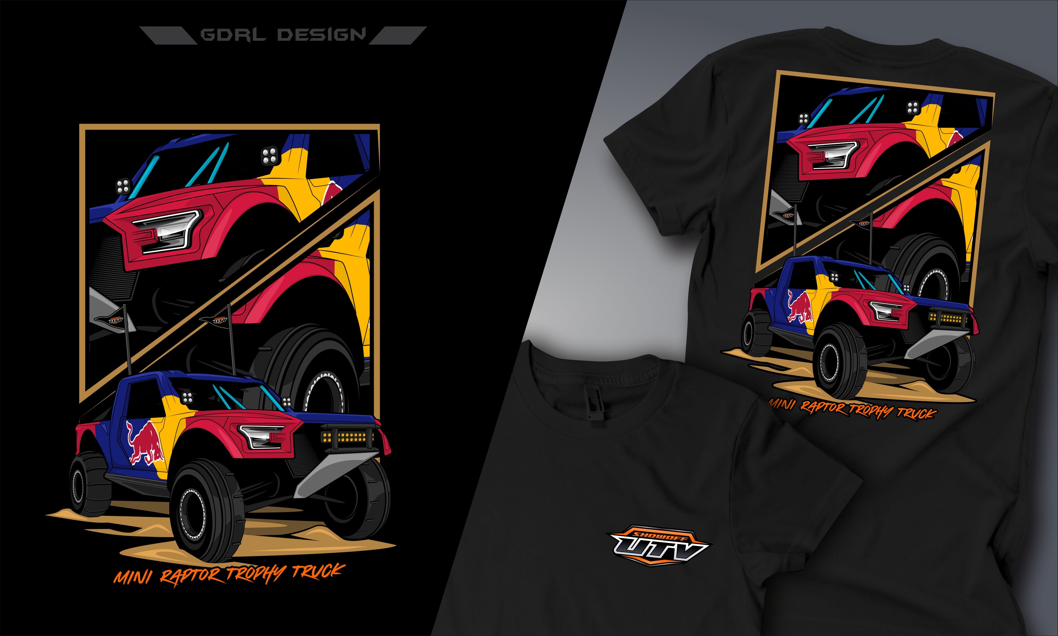 Mini Raptor Trophy Truck Tee | Off-Road & Trophy Truck Lifestyle Shirt