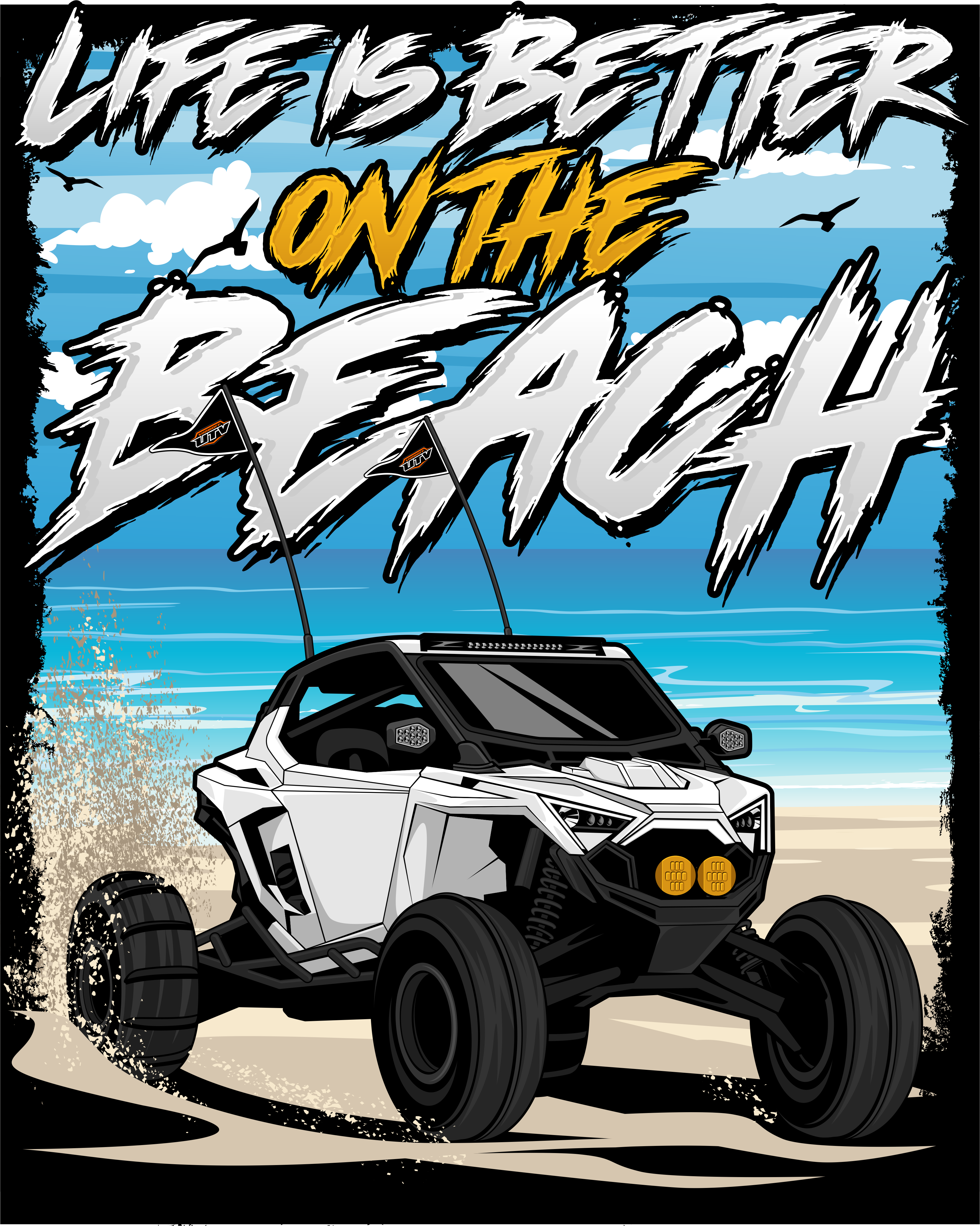 Life’s Better On The Beach Tee | UTV Beach & Dune Lifestyle Shirt
